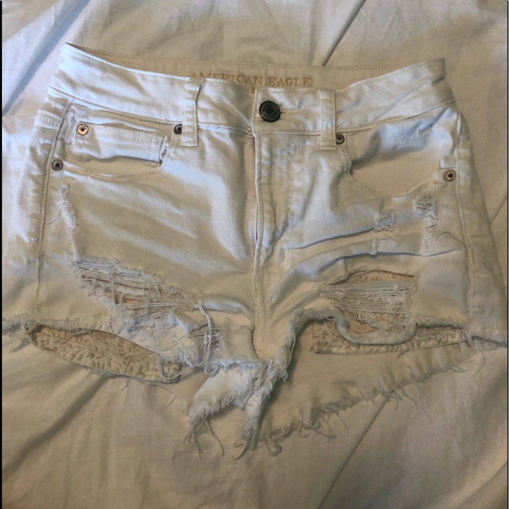 American Eagle White Shorts